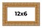 Panoramic Contemporary Gold Picture Frame - UV Acrylic, Foam Board Backing, Hanging Hardware